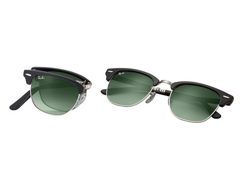 Lente Clubmaster Folding RB 2176 901S-M8-Negro  Ray Ban