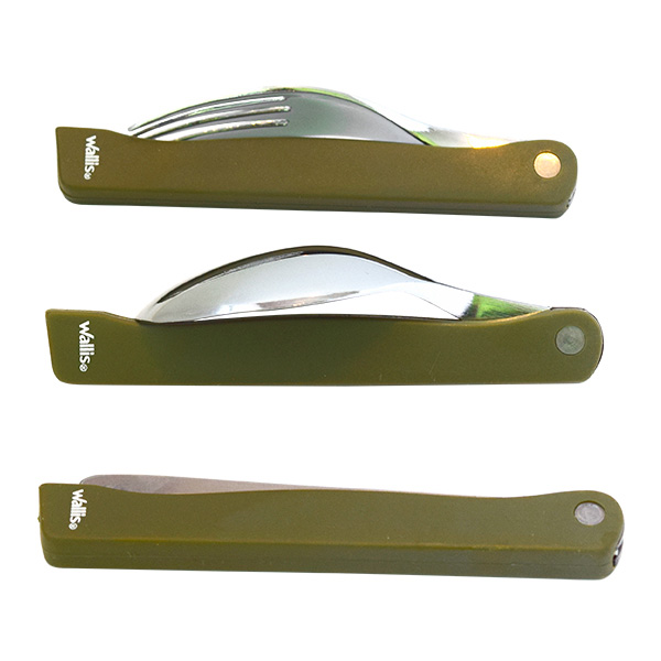 Cubiertos plegables para campismo WALLIS