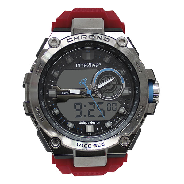 Reloj Nine2Five para Caballero modelo DORE11RJDG en color Rojo