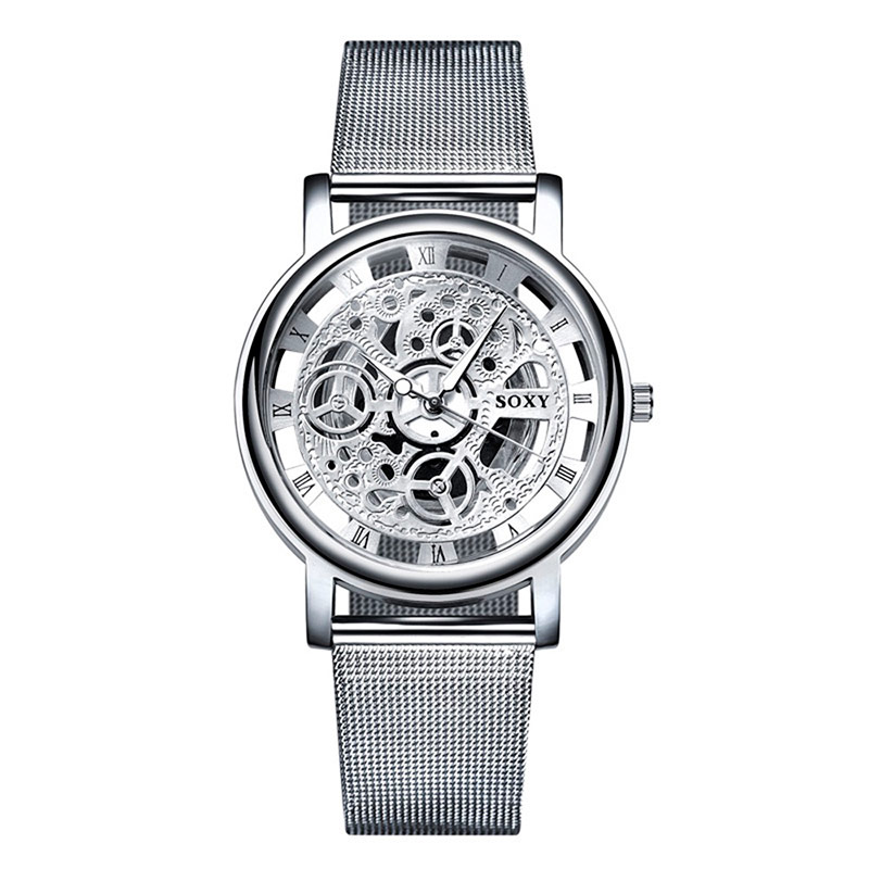 Reloj Classic Luxury Platino de maquinaria visible elegante-sofistik2