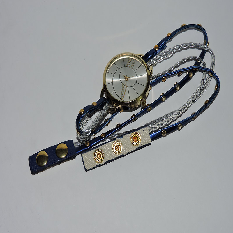 Reloj pulsera brazalete para dama color azul-sofistik2