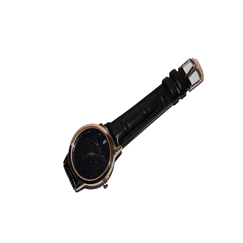 Reloj en color negro unisex con correa de piel-sofistik2
