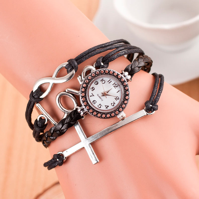 Reloj pulsera brazalete love en color negro-sofistik2