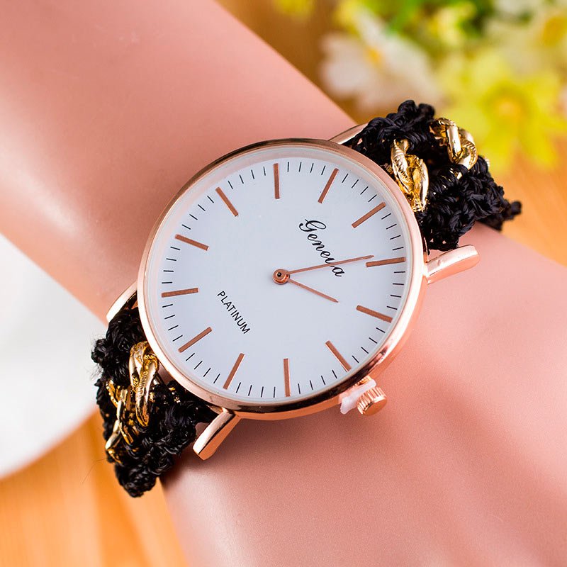 Reloj pulsera brazalete para dama color negro-sofistik2
