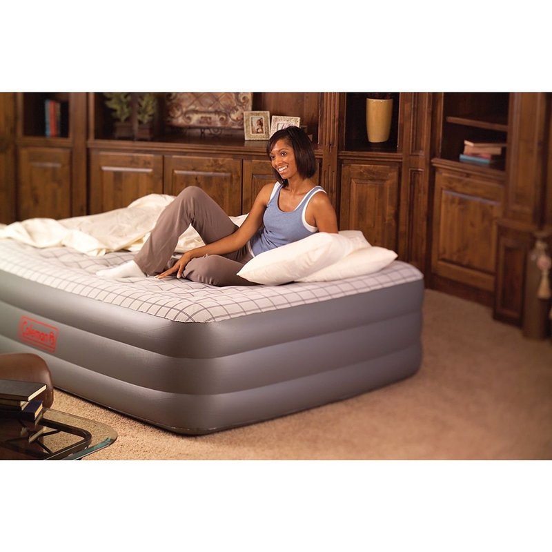 Colchon Inflable Queen Supportrest Elite Pillowstop Con Bomba 2000025035 Coleman