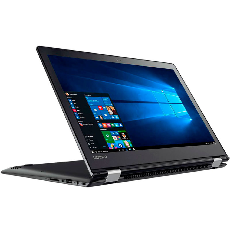 NoteBook 2 En 1 Lenovo Flex 4-1580 Intel Core I7 7500U RAM 8GB DDR3 256 SSD AMD Radeon R7 M460 Windows 10 TouchScreen LED 15.6-Negro