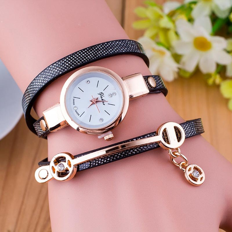 Reloj pulsera brazalete para dama color negro-sofistik2
