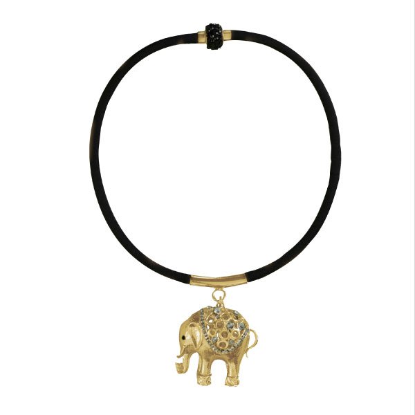 Collar Dije Elefante Dorado