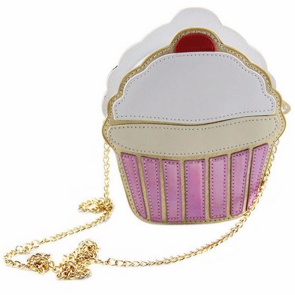 Bolsa De Hombro Para Mujer En Forma De Cupcake Panque