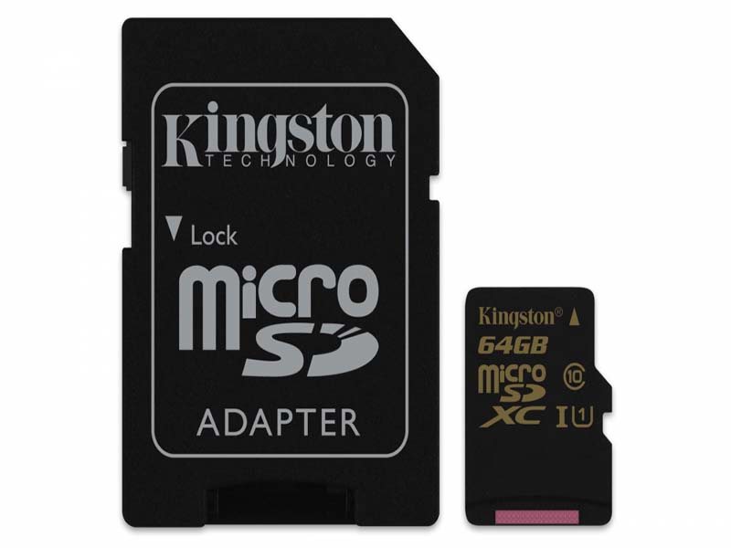 Memoria Micro Sd 64Gb Kingston Cl 10 C/Adaptador Sdac10/64Gb