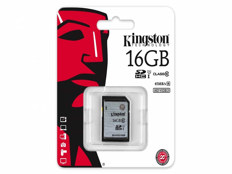 Memoria Sd Hx Clase 10 16Gb 30Mb/S Kingston Sd10V/16Gb