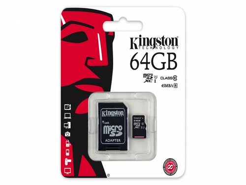 Memoria Micro Sd Hc 64Gb Kingston Cl 10 G2 C/A Sdc10G2/64Gb