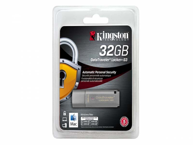 Memoria Usb 3.0 Plata Locker+ G3 32Gb Dtlpg3/32Gb Kingston