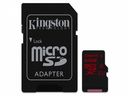 Memoria Micro Sd Cl 3 64Gb 4K 2K Kingston Sdca3/64G