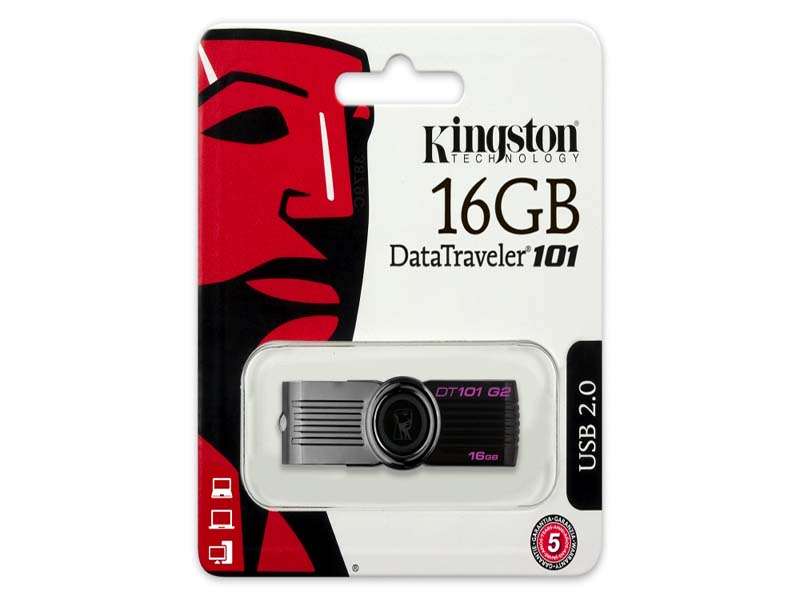 Memoria Usb 2.0 Data Travel 16Gb Dt101G2/16Gb Kingston Negro