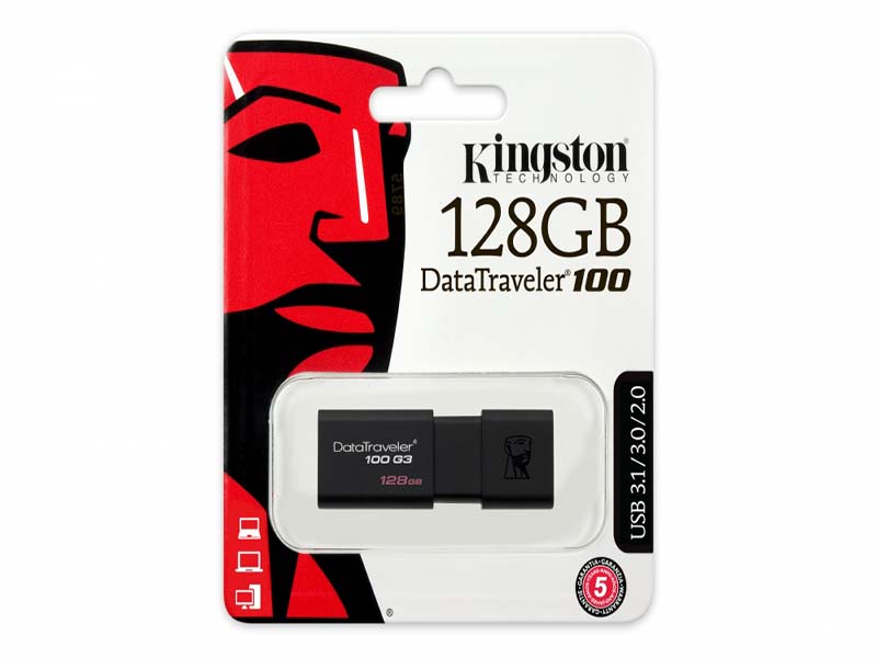 Memoria Usb 128 Gb 3.0 Datatraveler Dt100G3/128Gb Kingston