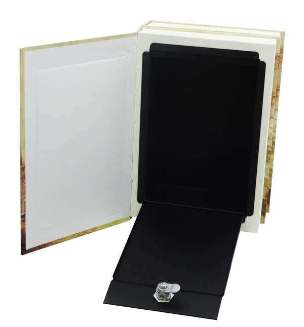 Caja Valor Camuflaje Forma de Libro Papel 27 cm Doble Ts0810B OBI