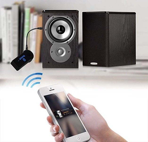 Receptor de Música Bluetooth para Bocinas Compatible con Iphon, Ipad, Samsung, Smartphones, Pc