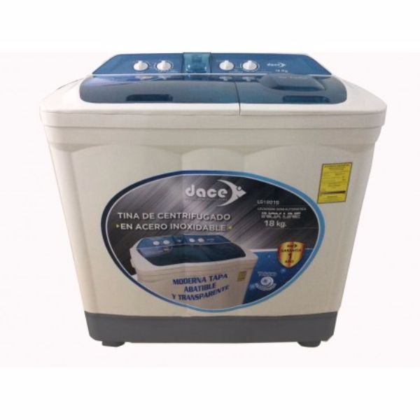 Lavadora, Dace 18 kg 2 tinas, semiautomática, LS1801S