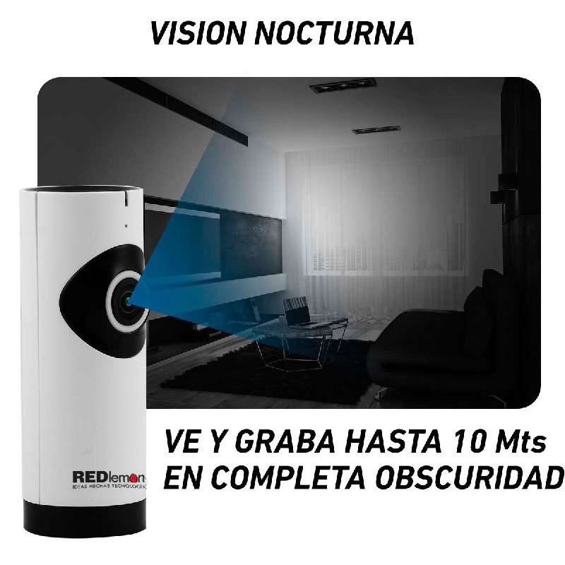 Camara Ip Seguridad Wifi Vision Nocturna 180 Grados Qj10