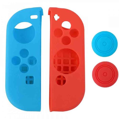 Funda Silicona Joy-Con Compatible Con Nintendo Switch (Rojo)
