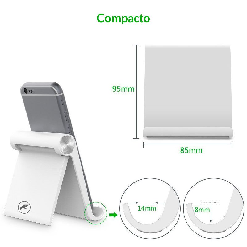 Soporte Móvil Universal Multiángulo para Tablet, Celular y Smartphone