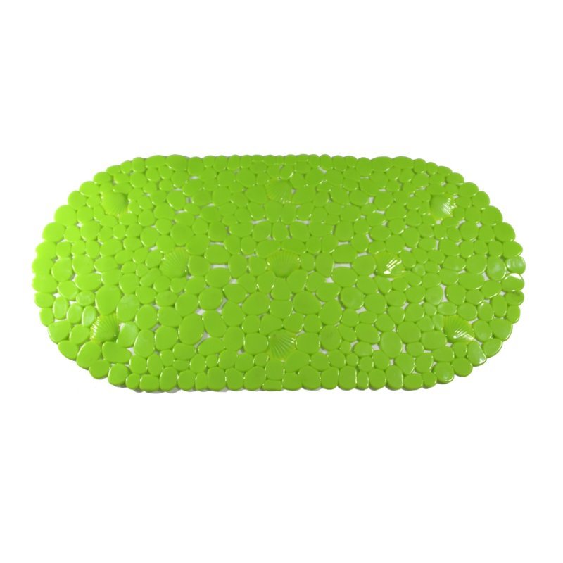 Tapete para Baño en pvc con Diseño de Conchas en Color Verde BA-430568 Namaro Design