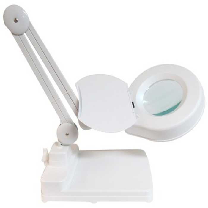 Lupa Restirador Luz Blanca 125 mm 5X CON Base 8608D 110V OBI