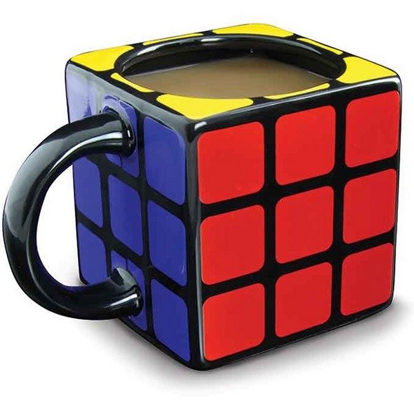 Taza de Ceramica en Forma de Cubo de Rubik 3x3