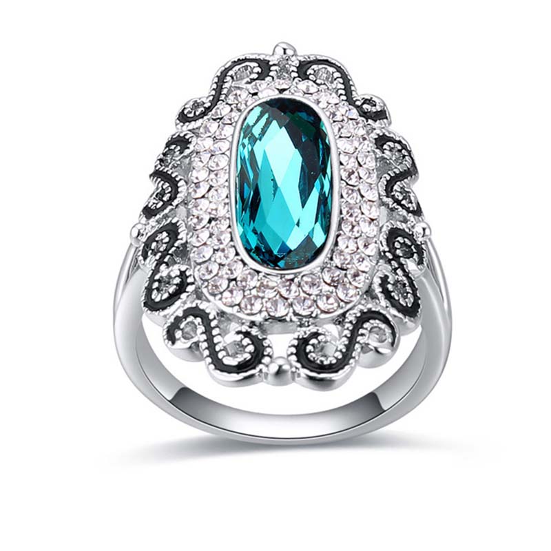 Anillo Cracovia on Blue, Amor de Cristal