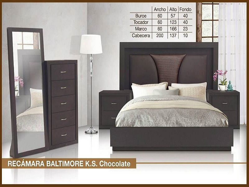 Recamara Baltimore King Size - Chocolate - Këssa