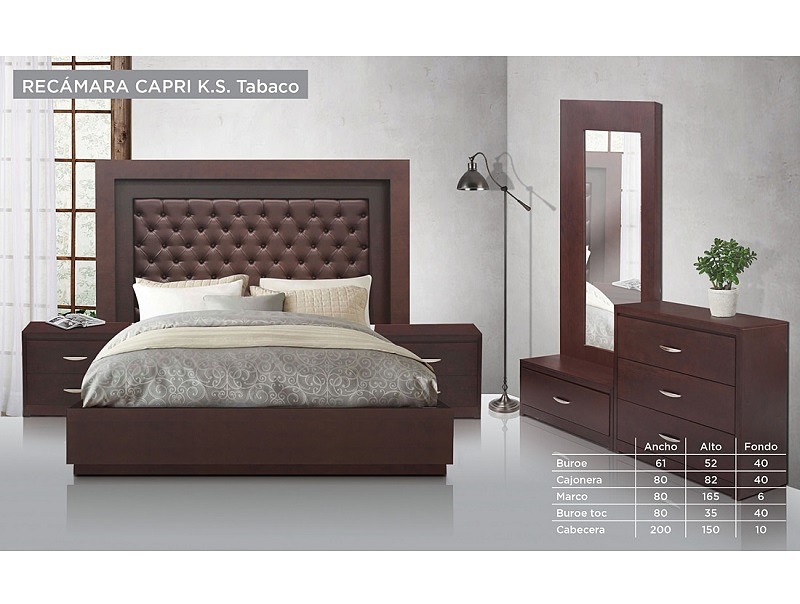 Recamara Capri King Size - Tabaco - Këssa