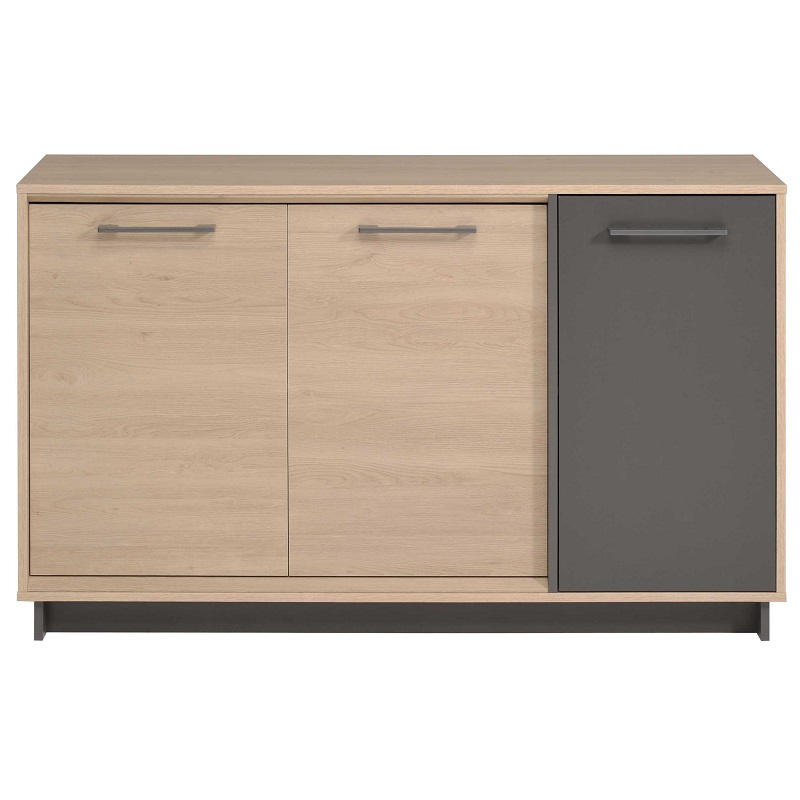 Buffet Modelo Nevada Roble Brooklyn Y Gris Oscuro - Këssa