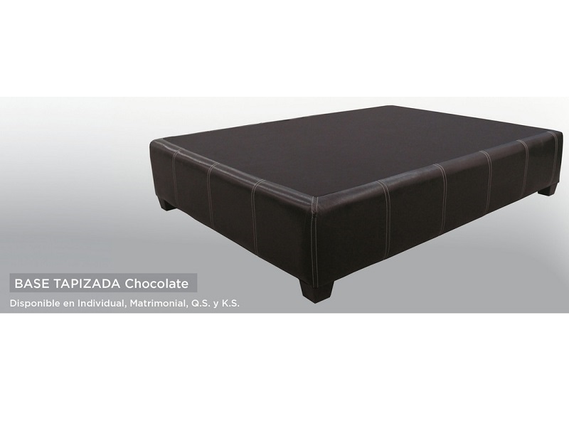 Base Tapizada King Size - Chocolate - Kessa