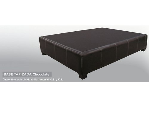 Base Tapizada Queen Size - Chocolate - Kessa