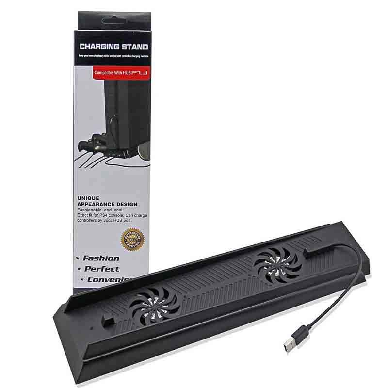 Ps4 Base Vertical Enfriadora Sencilla Para Playstation 4 (Negra)