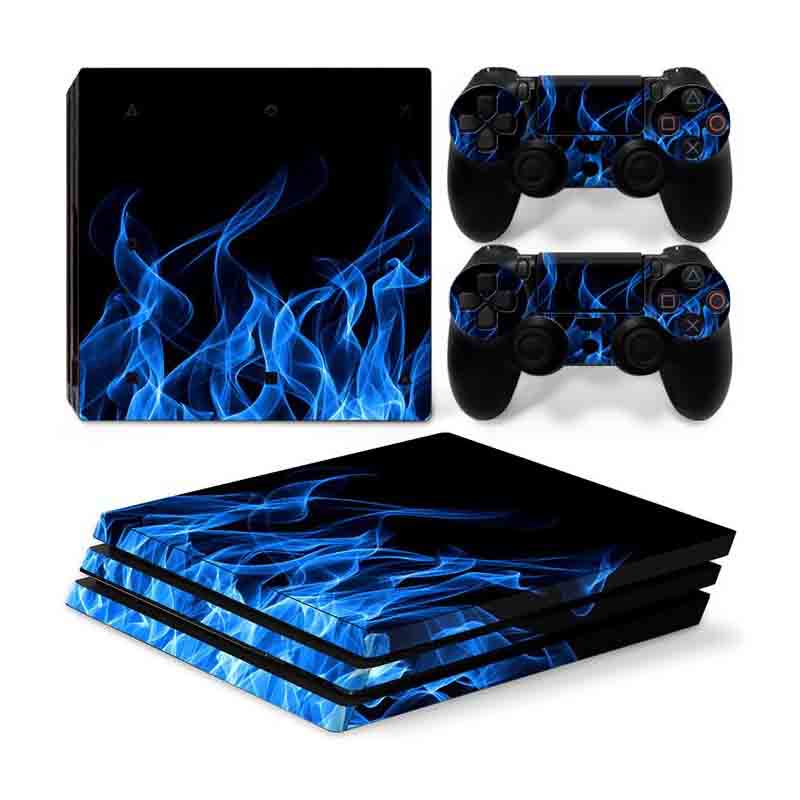 PS4 Pro Skin Estampas Para PlayStation 4 Pro (Fuego Azul)