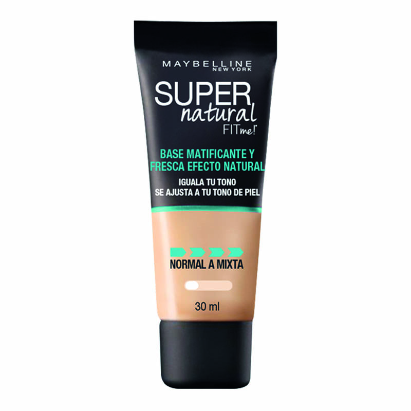 Base Maquillaje Super Natural Matte Rostro Maybelline Natural Beige