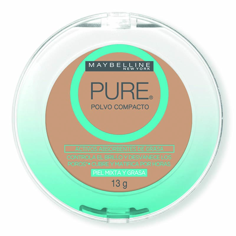 Polvo Compacto Pure Makeup Rostro Maybelline Crema Claro