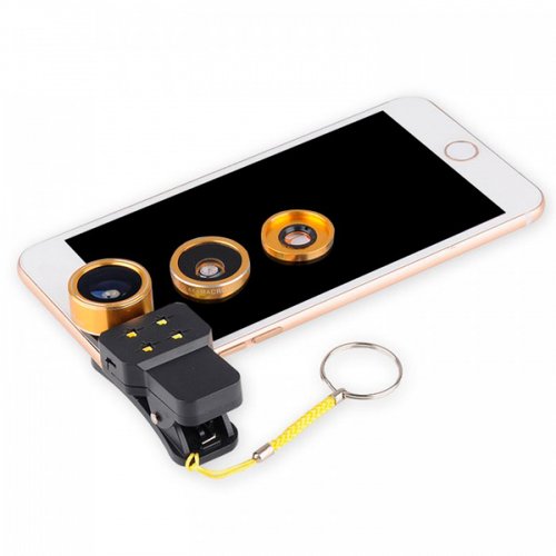 Kit 4 en 1 de lentes para la cámara del celular android y iphone-sofistik2