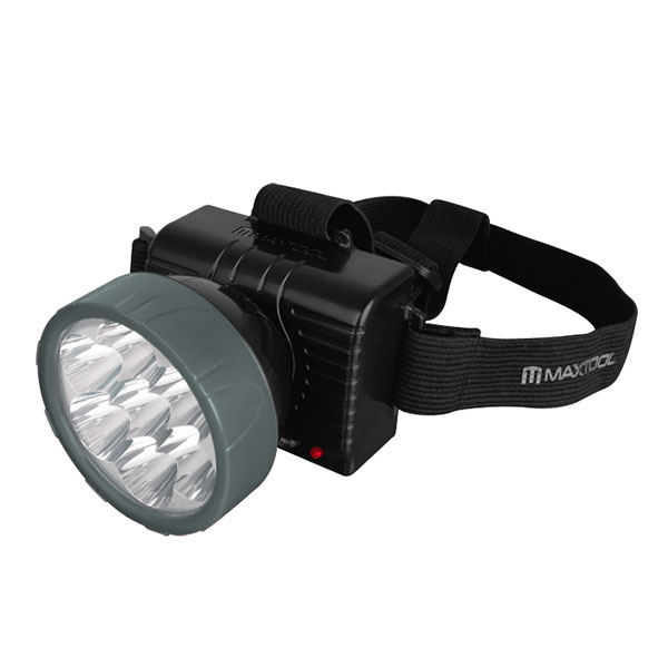 Linterna Recargable Maxtool Tipo Minero-7 LEDs