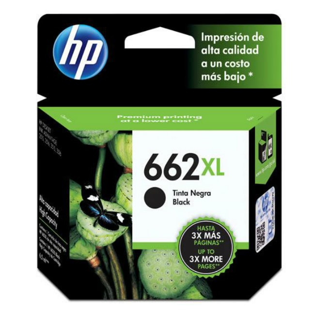 Tinta HP CZ105AL 662XL Color Negro