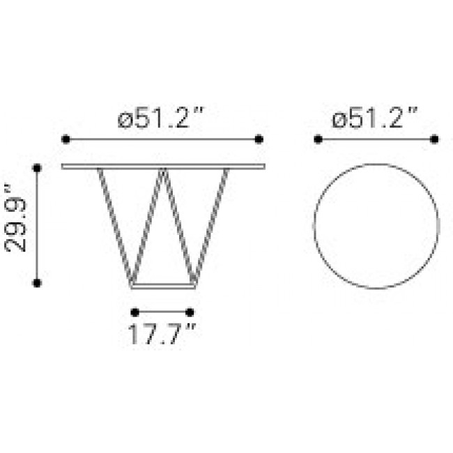 Mesa De Comedor Modelo Tintern - Blanco  - Këssa