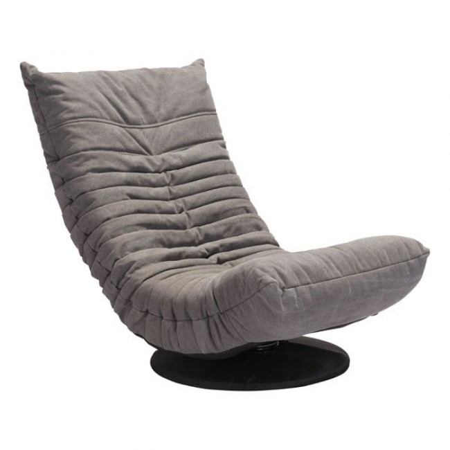 Sillon Giratorio Modelo Down Low - Gris  - Këssa