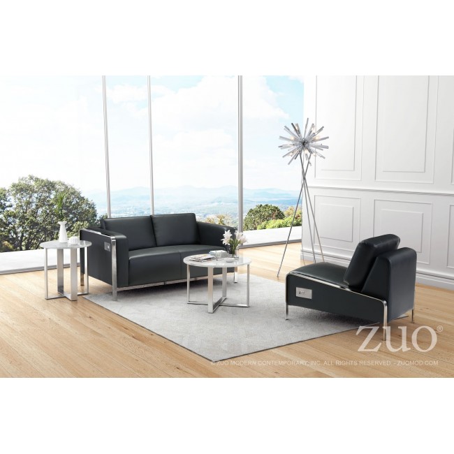 Sillon Individual Sin Brazos Modelo Thor - Negro  - Këssa