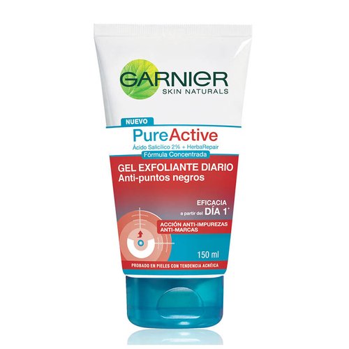 Gel Exfoliante Facial Anti Acné Pure Active Garnier 150ml