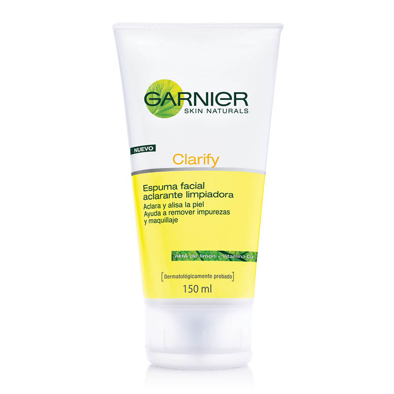 Espuma Aclarante Limpieza Facial Clarify Garnier