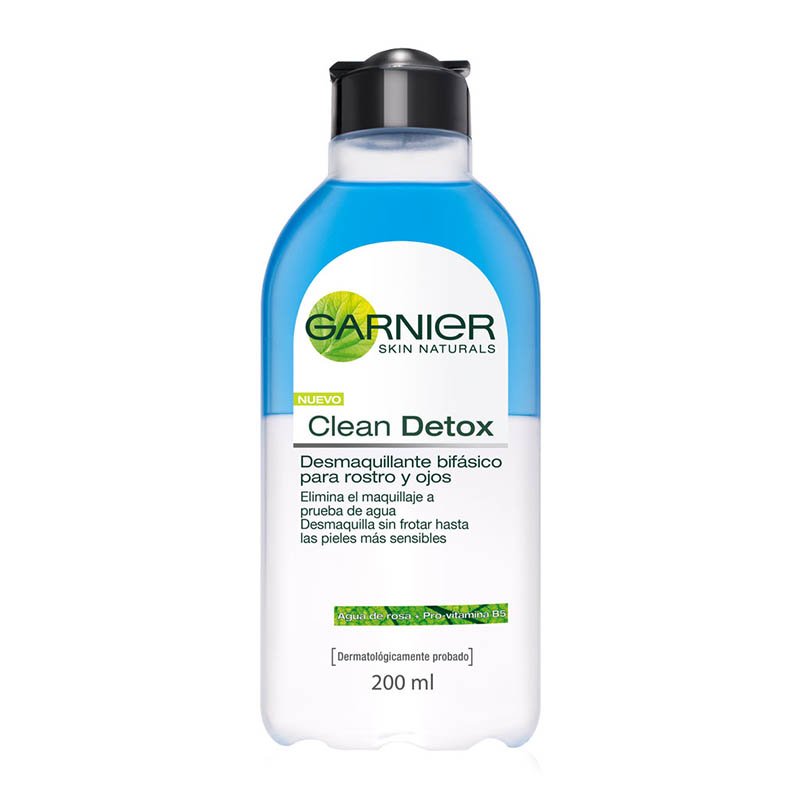 Desmaquillante Bifasico Clean Detox Hidratante Plus Garnier