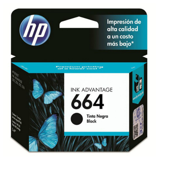 Tinta HP F6V29AL 664 Color Negro