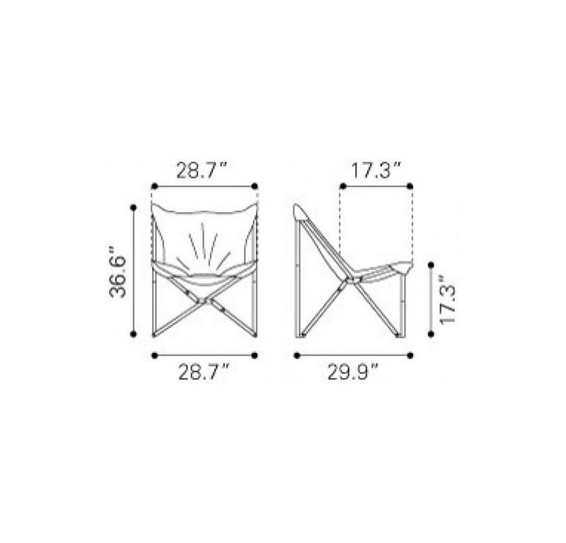 Sillon Individual Sunk - Negro - Këssa